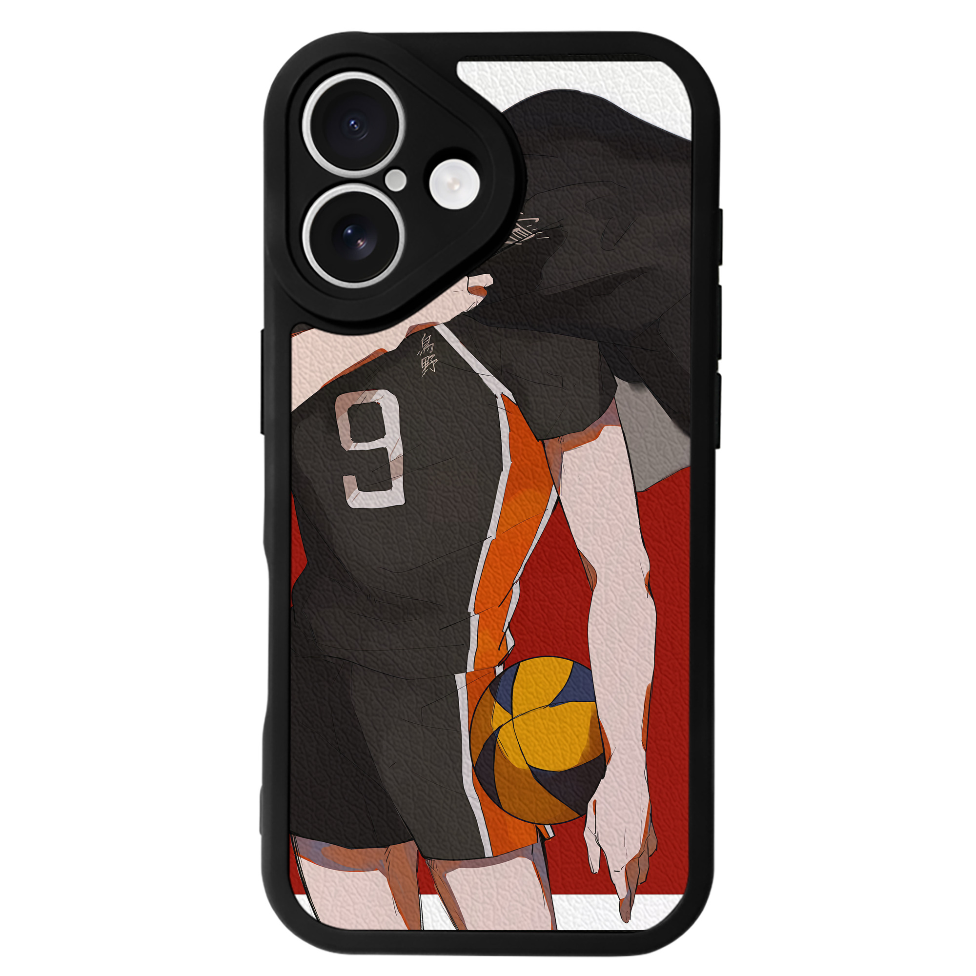 （画像用） ハイキュー!! Haikyu!! 【iPhone 16シリーズ対応】シリコンスマホケース（レザー調） 材質：シリコン